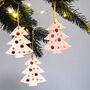 Set Of Three Christmas Tree Decoration Scented Ceramic, thumbnail 1 of 6