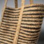 Jute Basket Tote Bag, Three Colours Available, thumbnail 4 of 8