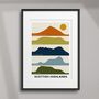 Scottish Highlands Mountain Silhouette Print, thumbnail 2 of 4