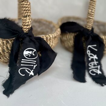 Boo Basket Halloween Bag Ribbon Tag, Place Name, Personalised Ribbon, 4 of 5