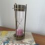 Solid Brass Sand Timer Hour Glass With Compass, thumbnail 4 of 6