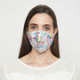Bloom Silk Face Mask With Lanyard, thumbnail 1 of 6