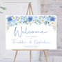 Blue Wedding Welcome Sign, thumbnail 2 of 5