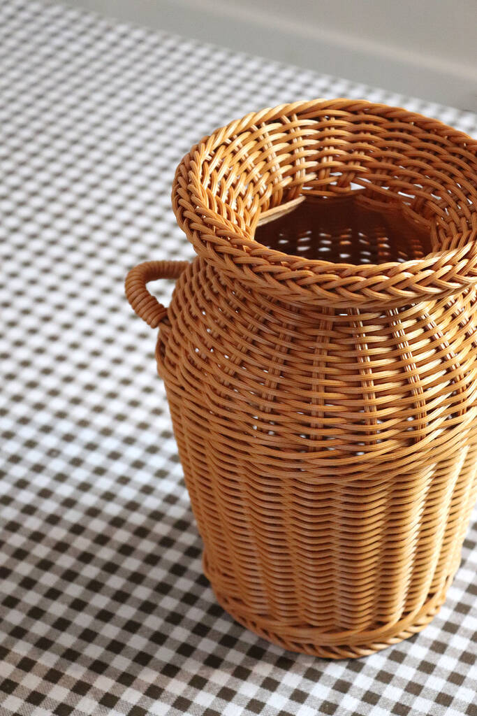 Rattan Woven Vase With Handles By Sun and Day