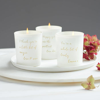 Personalised Mini Message Candle, 2 of 3