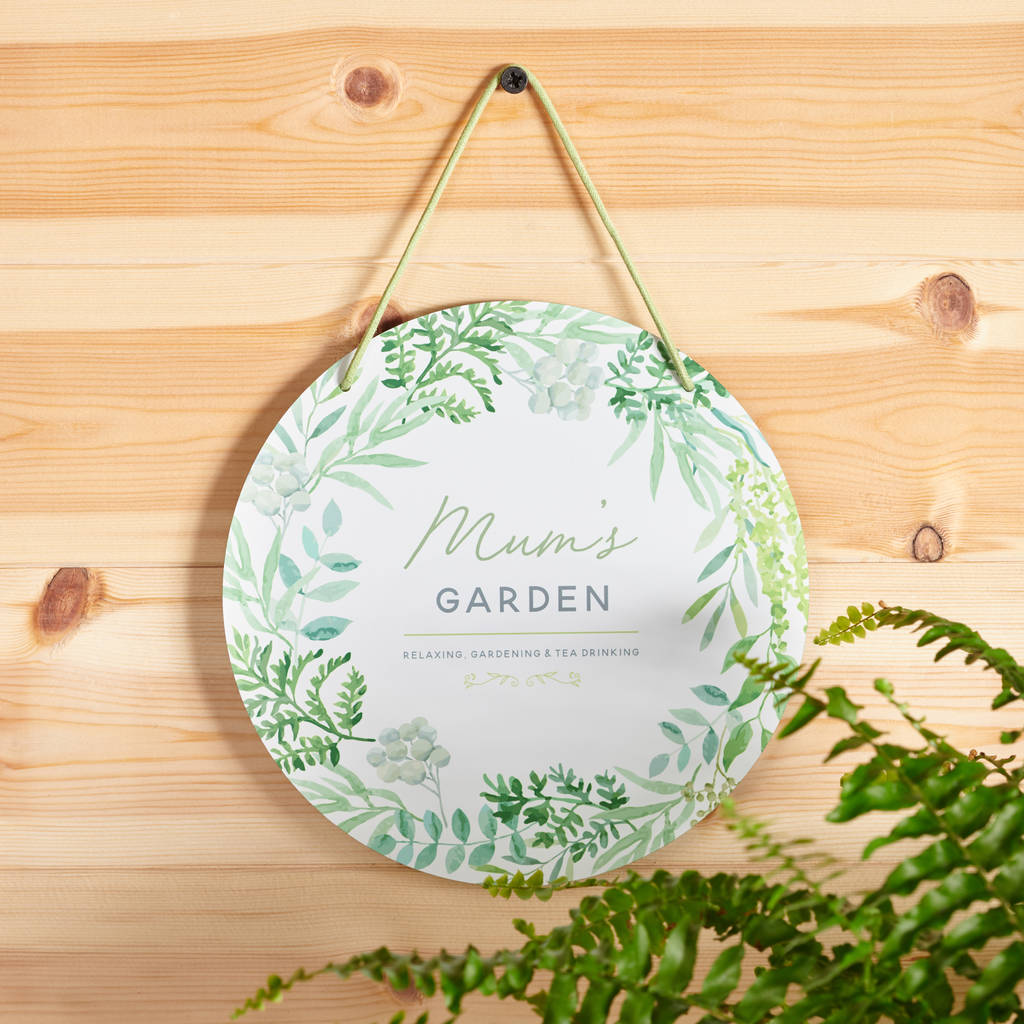 Personalised Round Metal Garden Sign, 1 of 2
