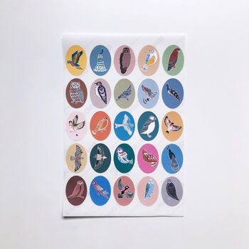 Oval Bird Stickers, 6 of 6