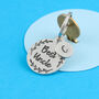 Best Uncle Personalised Leaf Design Pewter Keyring Gift, thumbnail 5 of 5