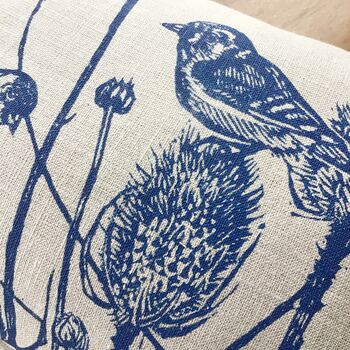 Lavender Scented Sleep Pillow, 'Birds On Teasels', 9 of 12