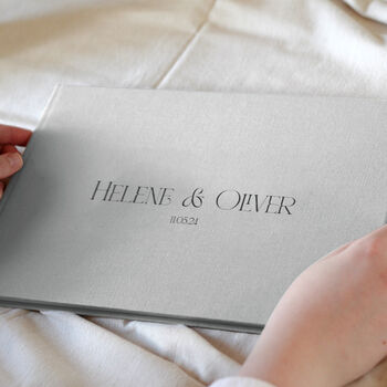 Traditional Personalised Wedding Guestbook, 2 of 5