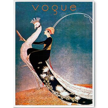 Vogue Ride The Peacock, Canvas Art, 3 of 6