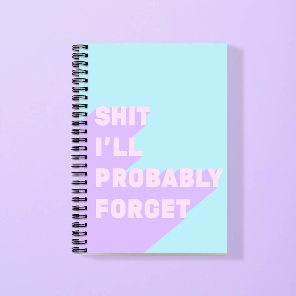 Shit I'll Probably Forget Notebook, 1 of 2