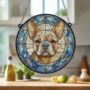 French Bulldog Tan Stained Glass Effect Suncatcher, thumbnail 5 of 5