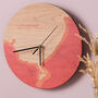 Coastline Wooden Colouful Clock, thumbnail 2 of 5