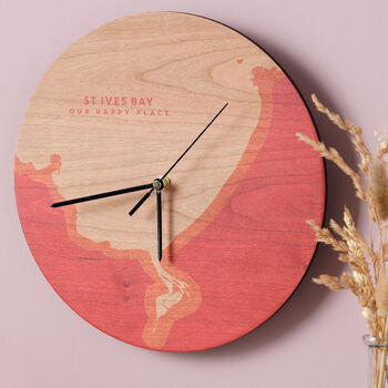 Coastline Wooden Colouful Clock, 2 of 5