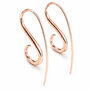 Sterling Silver Spiral Drop Earrings, thumbnail 5 of 6