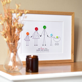 Personalised Grandparents And Grandchildren Print, 2 of 5
