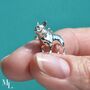 French Bulldog Sterling Silver Jewellery Charm, thumbnail 1 of 12