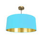 Turquoise Blue Drum Lampshade, thumbnail 7 of 9