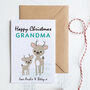 Grandparent's Christmas Card Personalised With Deer, thumbnail 3 of 6