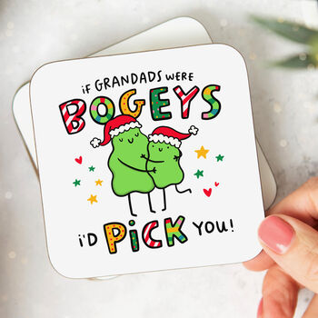 'If Grandads Were Bogeys' Personalised Christmas Mug, 4 of 5