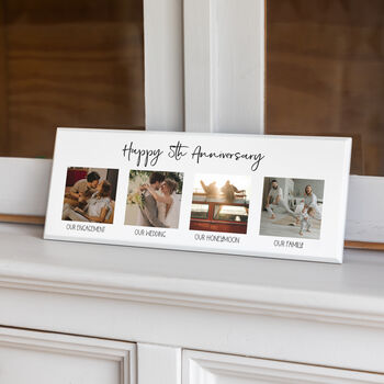 Personalised Photo Plaque 5th Anniversary Gift, 2 of 4