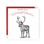 Wishing You A Wondeerful Wildlife Christmas Card, thumbnail 1 of 4