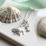 Sterling Silver Turtle Necklace, thumbnail 2 of 4
