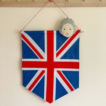 Felt Queen Elizabeth Christmas Decoration, 3 of 7