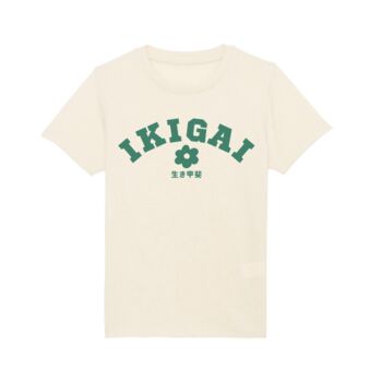 Ikigai Premium Organic Graphic Print T Shirt, 4 of 4