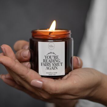 Smutty Book Gifts, Fairy Smut Reader Candle With Matches, 3 of 11