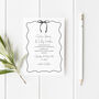 Personalised Wedding Invitations Love Bow, thumbnail 2 of 4