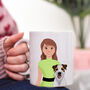 Personalised Dog Mum Illustrated Gift Mug, thumbnail 1 of 12