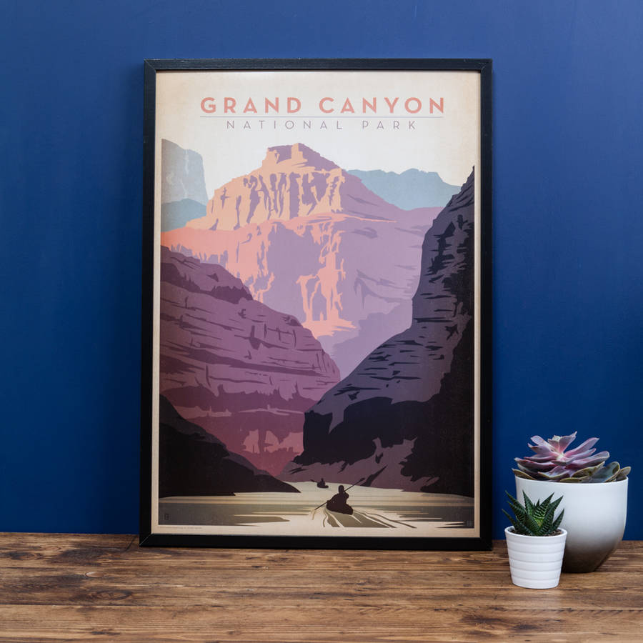 grand canyon national park travel print by i heart travel art ...