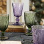 Heather Garden Four Luxury Wine Goblets, thumbnail 1 of 7