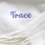 Personalised White Cream Shawl Wrap For Bridesmaid Gift, thumbnail 3 of 8