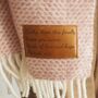 Your Message Personalised Blanket Scarf, thumbnail 2 of 8