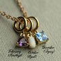 Birthstone Personalised Charm Necklace, thumbnail 3 of 9