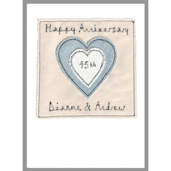 Personalised Heart Birthday Or Anniversary Card For Him, 10 of 12