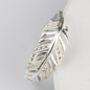 Slender Sterling Silver Sparkle Feather Ring, thumbnail 3 of 10