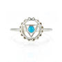Throat Chakra Turquoise Ring Silver Or Gold Plated, thumbnail 5 of 10