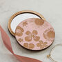 Engraved Flowers Compact Pocket Mirror, thumbnail 3 of 11