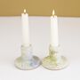 A Pair Of Marbled Jesmonite Candle Holders, thumbnail 5 of 7