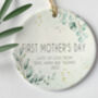 Personalised Eucalyptus Mother's Day Hanging Ceramic, thumbnail 2 of 3
