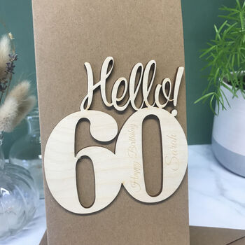Personalised Hello 60 Birthday Card, 5 of 9