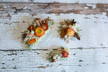 Dried Flower Hair Comb. Autumn Wedding, 2 of 3
