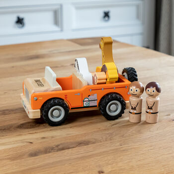 Personalised Safari Jeep And Jungle Animals Play Set, 4 of 5