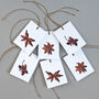 Christmas Gift Tags With Star Anise Illustration, thumbnail 2 of 4