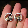Gold Tractor Cufflinks, thumbnail 3 of 3