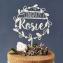 Personalised Congratulations Floral Cake Topper, thumbnail 8 of 8
